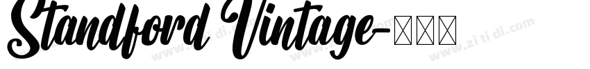 Standford Vintage字体转换